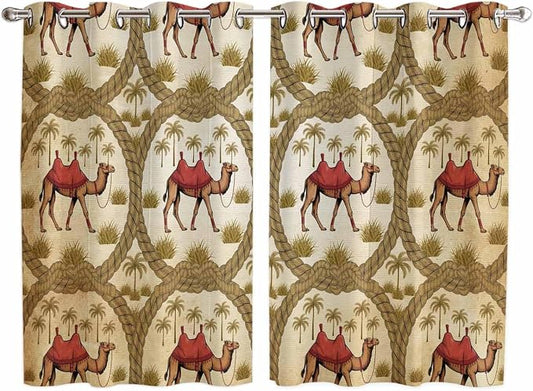2 Panel Kitchen Cafe Curtains, Window Decor Tier Curtains by Hokiten
