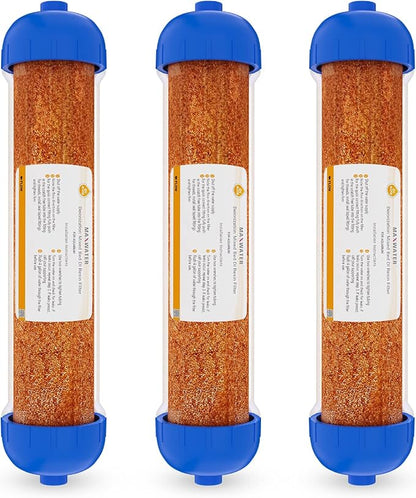 Mixed Bed Ion Exchange Aquarium Filter Resin 0 PPM RO DI Refillable Housing by MaxWater
