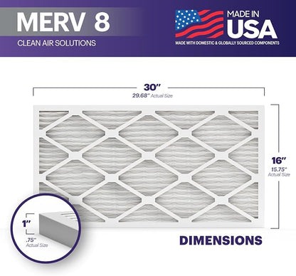BNX TruFilter 16x30x1 Air Filter MERV 8 - Image 2