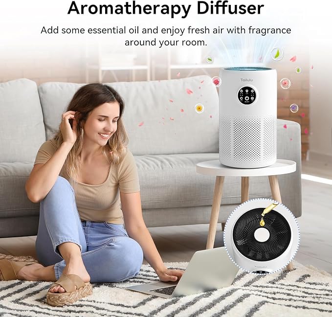 Air Purifiers for Home Pets Large Room Up to 1360 Ft², Tailulu D10 HEPA Air - Image 7