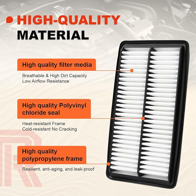 Engine & Upgrade Cabin Air Filter Kit Compatible - Image 4