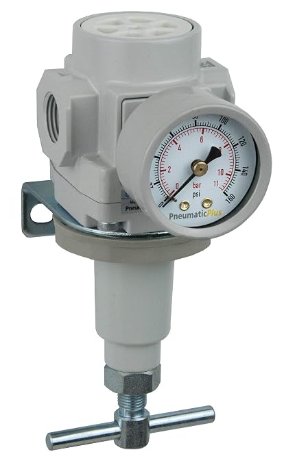 PneumaticPlus SAR Series T-Handle Compressed Air Regulators by PneumaticPlus