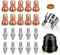 ARCCAPTAIN 23Pcs IPT60 Plasma Cutter Torch Consumables, .035" Plasma Cutter by ARCCAPTAIN