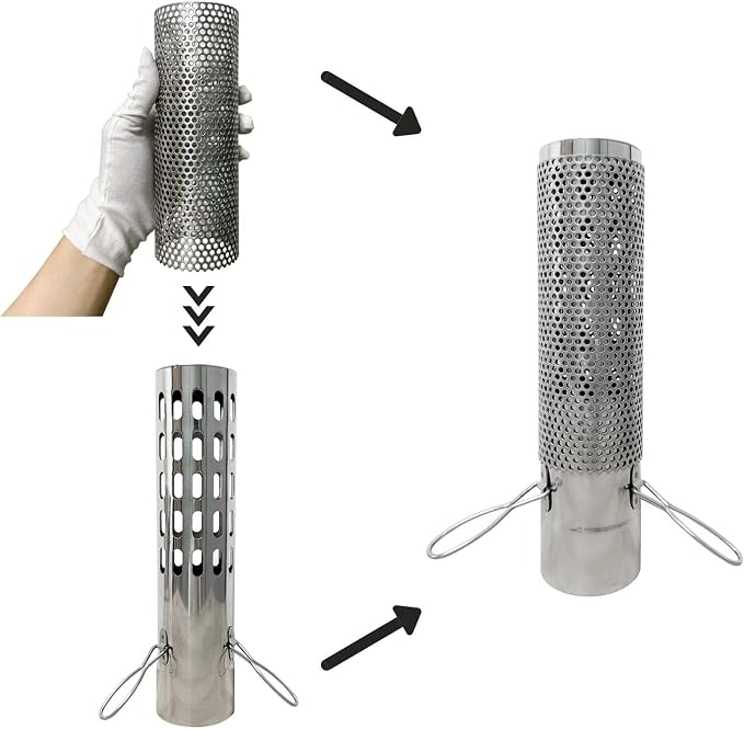FIREHIKING 2.36" Spark Arrestor Stove Pipe - Image 2