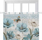 Spring Floral Kitchen Curtains 45 Inch Length, Short Cafe Window Curtains Tab by Unknown