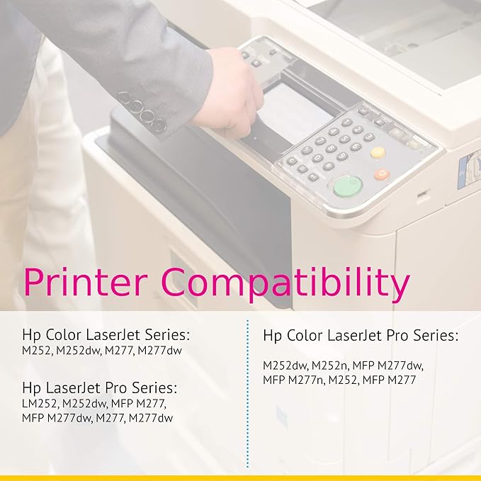 CS Replacement Toner Cartridge Compatible with HP 201A CF403A Magenta Pro M252dw M252n MFP M277dw MFP M277n M252 M252dw