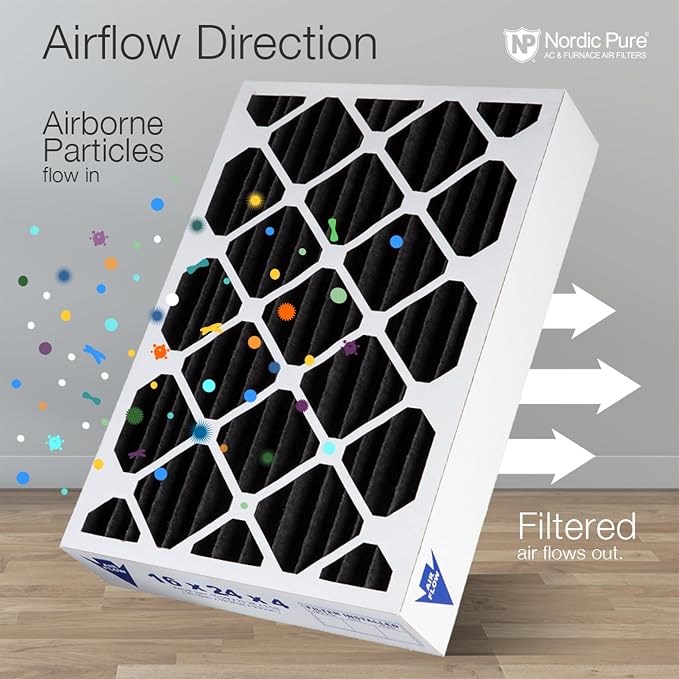 Nordic Pure 20x25x4 Pure Carbon Pleated Odor Reduction Merv 8 Furnace Filters 2 - Image 8