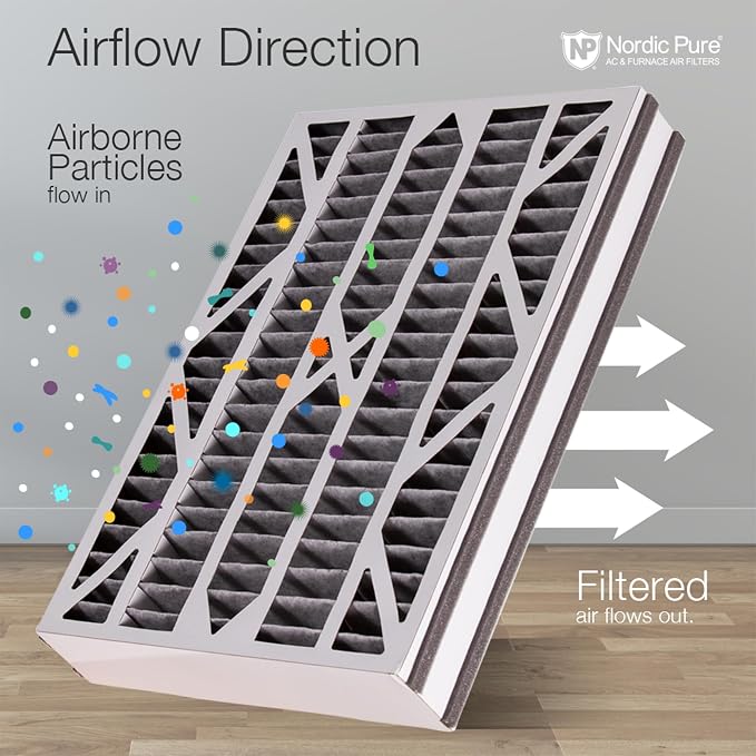 Nordic Pure 16x25x3 MERV 15 Plus Carbon Trion Air Bear Cub Replacement Air - Image 8