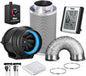 iPower GLFANXEXPSET6D25CHUMD 6 Inch 294 CFM Inline Filter 25 Feet Ducting by iPower