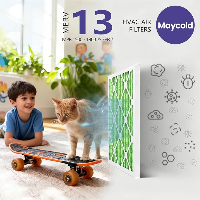 Maycold 14x20x1 MERV 13 Furnace Air Filter, High-Performance HVAC AC Filters - Image 7