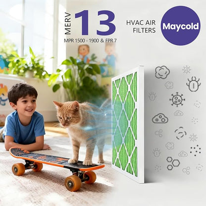 Maycold 14x20x1 MERV 13 Furnace Air Filter, High-Performance HVAC AC Filters - Image 7