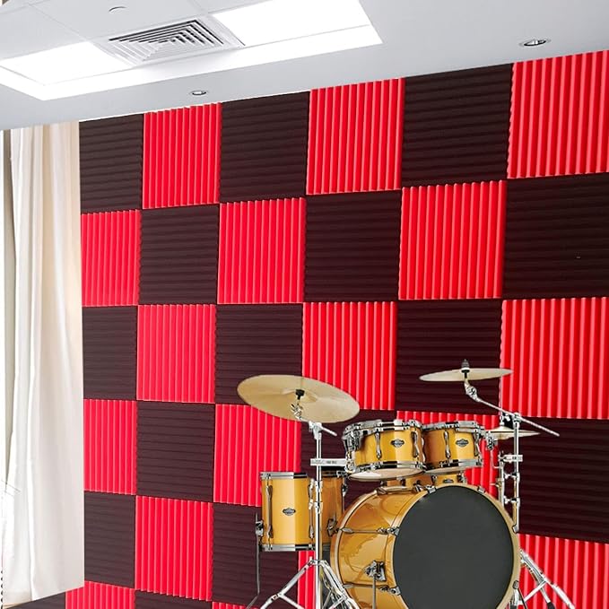 96 Pack Allxinlog Absorb the echo Acoustic Foam Panel Wedge Studio - Image 3