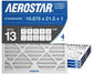 Aerostar 19 7/8x21 1/2x1 MERV 13 Pleated Air Filter, AC Furnace Air Filter by AirFiltersDelivered