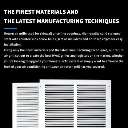 14x14 Return Air Grille, Air Return Vent Cover, Flat Vent Cover, Rejillas De - Image 5