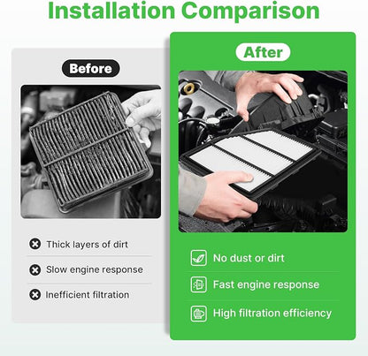 Engine+Cabin Air Filters Fit for 2019 2020 2021 2022 2023 2024 2025 2026 Nissan - Image 5