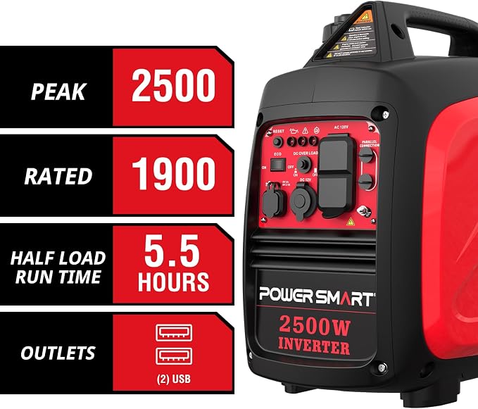 PowerSmart 2500-Watt Portable Inverter Generator - Image 2