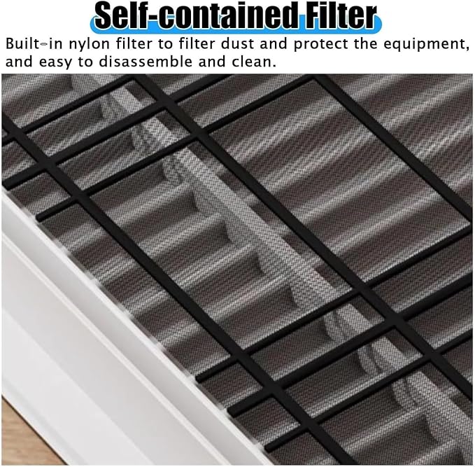Drywall Access Panel with Aluminum Air Vent Cover, Removable Filter - Image 4