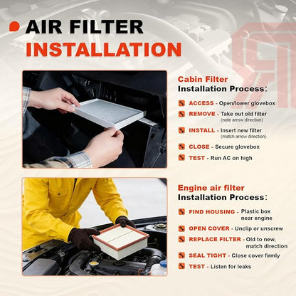 Engine & Cabin Air Filter Kit for 2019-2025 RAV4 Hybrid, 2018-2025 Camry Hybird - Image 6