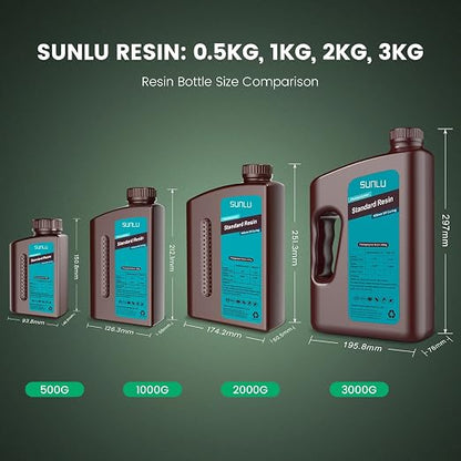 SUNLU 3D Printer Resin 4kg, Fast Curing Standard 3D Resin - Image 7