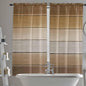 Vintage Brown Gradient Wood Grain Window Valance Curtains, Farmhouse Wood Barn by IDOWMAT
