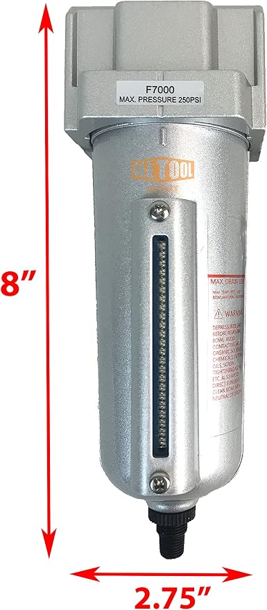 1/2" NPT HEAVY DUTY Industrial Grade Particulate Filter/Water Trap - Image 2