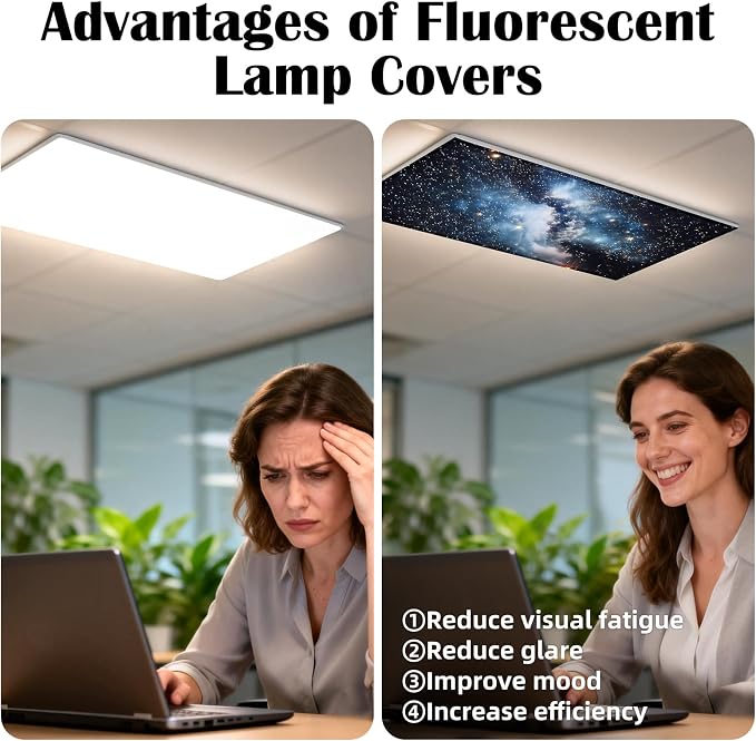4 Pcs Fluorescent Light Covers - Image 5