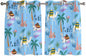 2 Panel Kitchen Cafe Curtains, Desert Landscape Sunlight Filtering Nature Air by Hokiten