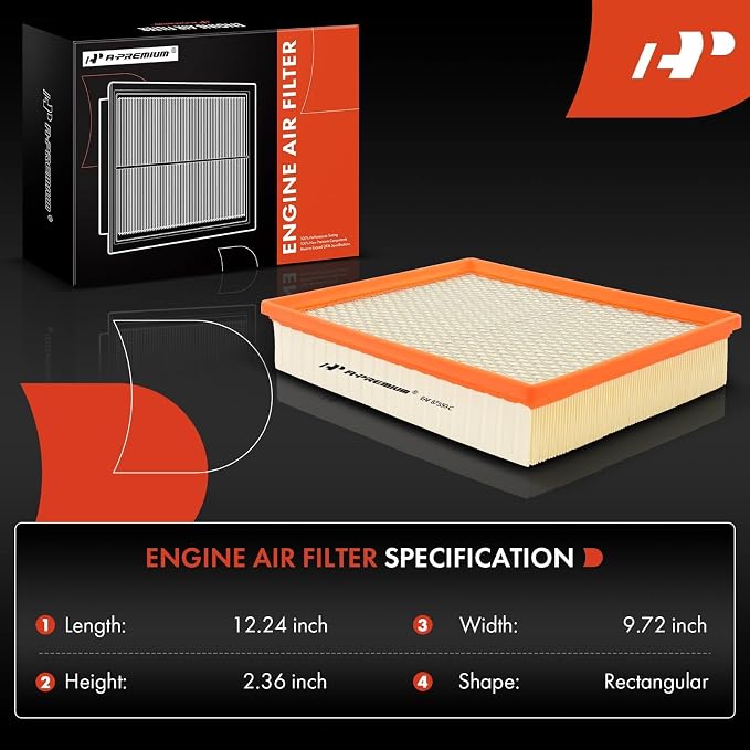 A-Premium Engine Air Filter Compatible - Image 2