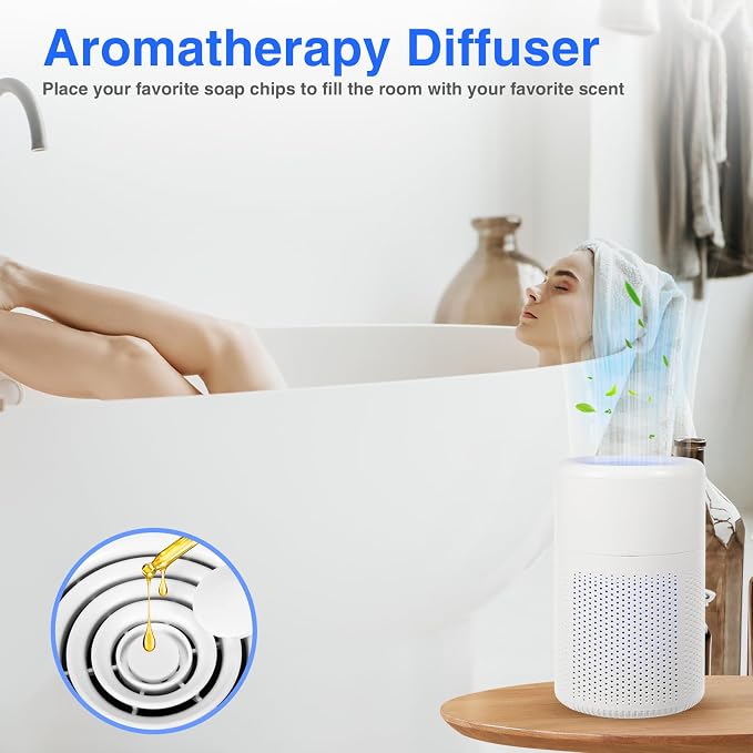 Small Air Purifier for Bedroom Home: Personal Desk Mini Air Purifier – Filters - Image 5