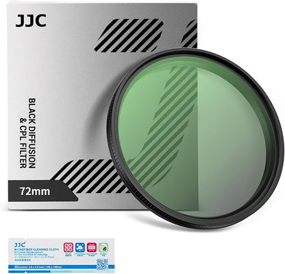 72mm Black Diffusion 1/4 & Reflectivity CPL 2 in-1 Filter by JJC
