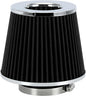 PTNHZ Universal Black 3" 76mm High Flow Cold Air Intake Cone Air Filter Power by PTNHZ+RACING