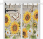 Farm Flowers Bedroom Curtains 72 Inch Length, Window Curtains Tab Top, Retro by Unknown