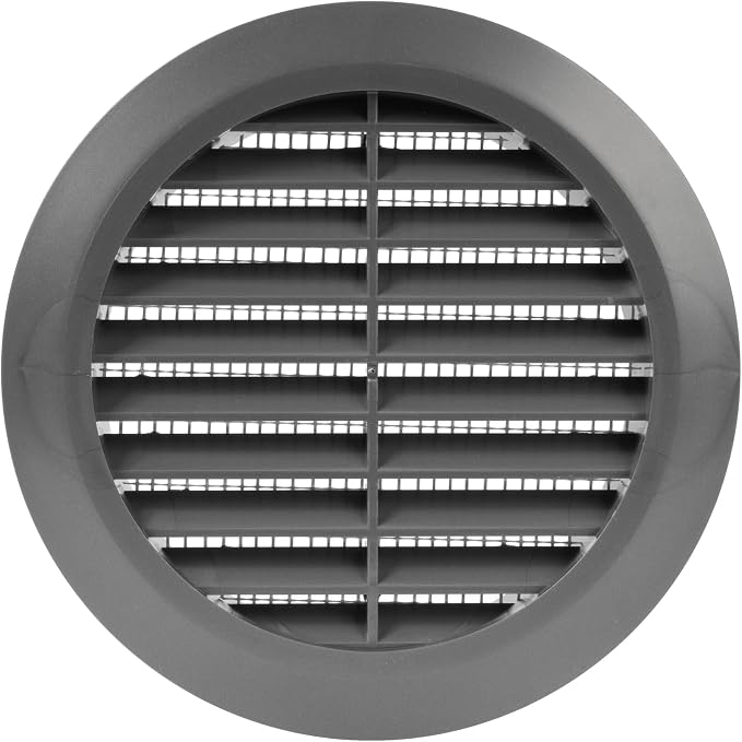 Graphite/Gray 4" Inch Round Ventilation Grille by Unknown