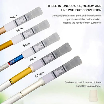 Cigarette Filters Three Colour Set 12pcs Cigarette Holder Reusable Clean Tar - Image 3