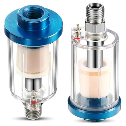 Mudder 2 Pcs Compressed Air Filter Water Oil Separator 1/4 Inch NPT Inlet and by Mudder