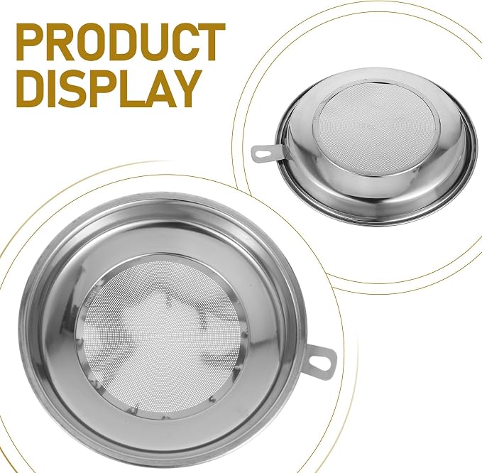 Homoyoyo Stainless Steel 304 Fine Mesh Food Strainer 20cm Cooking Oil Filter - Image 3