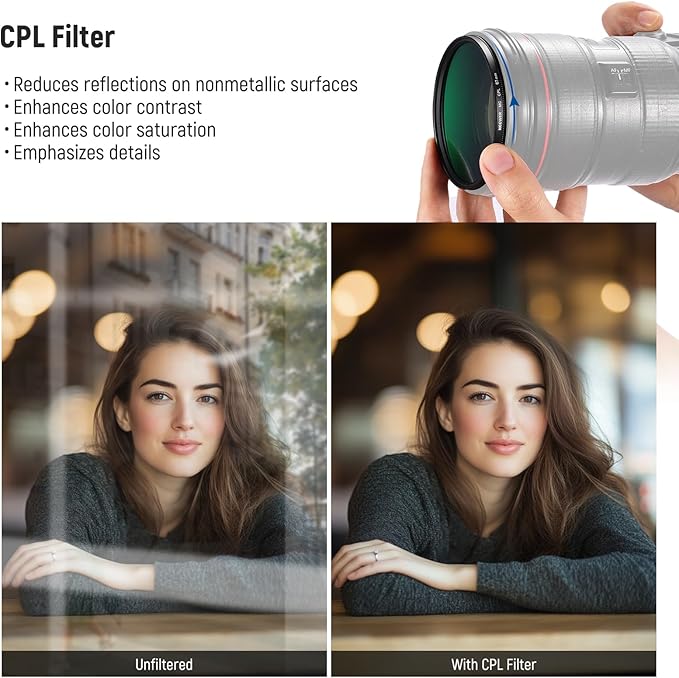 NEEWER 67mm UV/CPL/ND Lens Filter Kit - Image 5