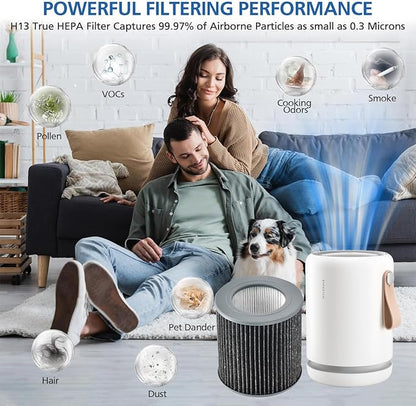 2 Pack Air Mini PECO-HEPA Replacement Filters Compatible - Image 2
