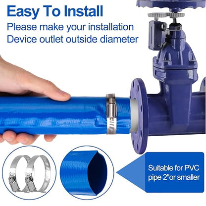 OCGIG 2" x 50 FT Pool Backwash Hose, Heavy-Duty Lay Flat Discharge PVC Hose - Image 3
