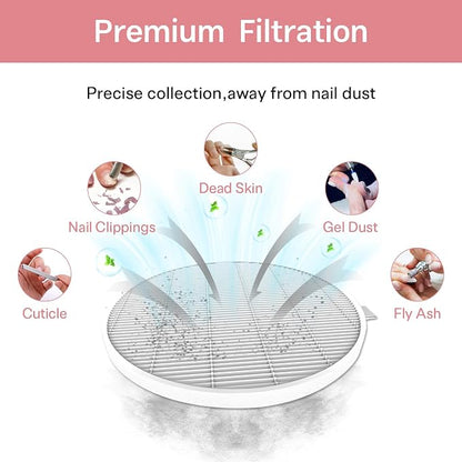 6 Pack HPro Nail Dust Collector Replacement Filters, Compatible - Image 4