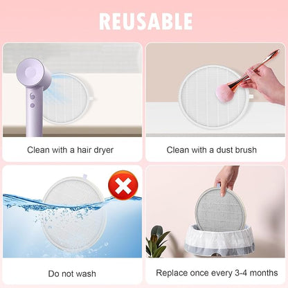 4 Pack Reusable HEPA Filters for MelodySusie Nail Dust Collector, Compatible - Image 6