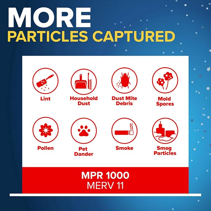 Filtrete 24x24x1 AC Furnace Air Filter, MERV 11, MPR 1000, Micro Allergen - Image 5
