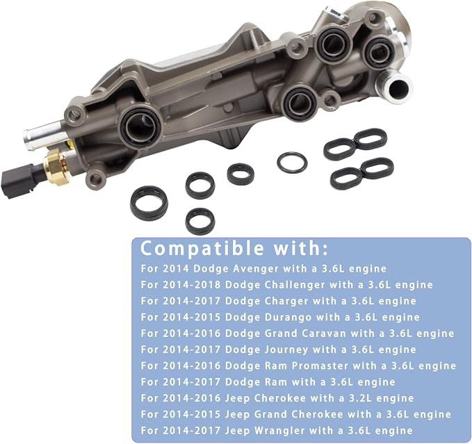 926-959 Aluminum Engine Oil Filter Housing Oil Cooler Kit - Image 4