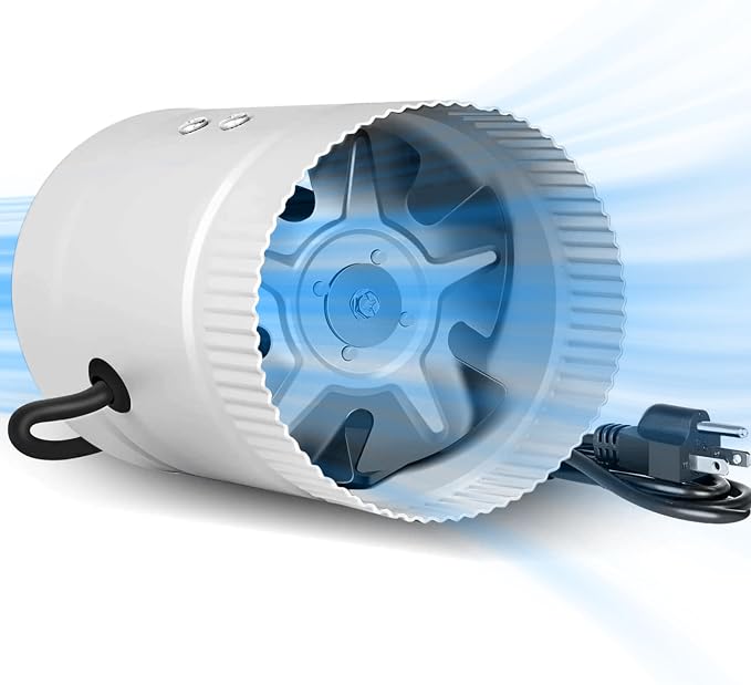iPower Inline Booster Duct Fan 8" HVAC Exhaust Ventilation Blower by iPower