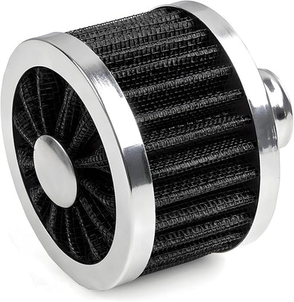 Air Intake Filter, 23MM High Flow Air Filter Cold Breather Turbo Vent Cleaner by Unknown