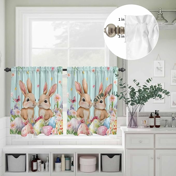 Easter Kitchen Curtains Set 3 Piece - Image 5
