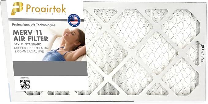 Proairtek AF12241M11SWH Model 12x24x1 Air Filter, MERV 11; Ideal by Unknown