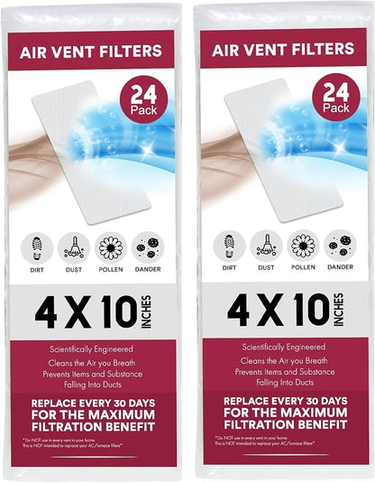 NORTHWEST ENTERPRISES Vent Filters, 48 Floor Vent Register Filters by NORTHWESTENTERPRISES