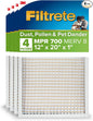 Filtrete 12x20x1 AC Furnace Air Filter, MPR 700, MERV 8, Tough on Pollen by Filtrete