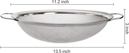 Jucoan 2 Pack Fine Mesh Paint Strainer, 11.5 Inch Stainless Steel 60 Mesh Paint - Image 2